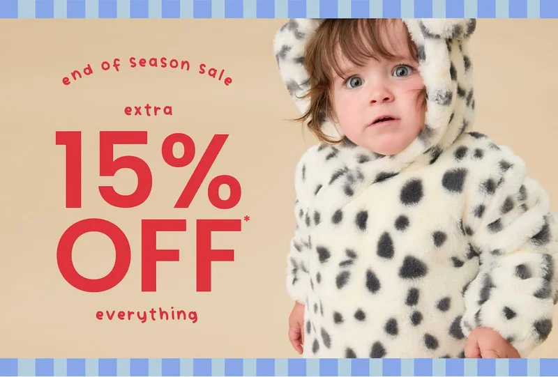 extra 15% OFF sitewide
