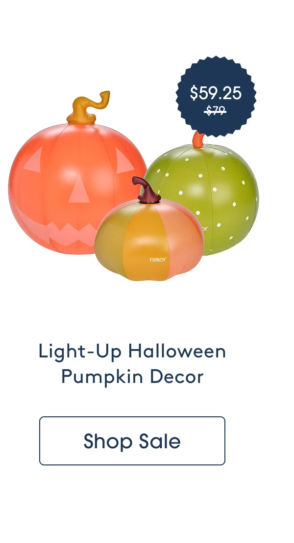Shop - Light-Up Halloween Pumpkin Decor, 3-Pack