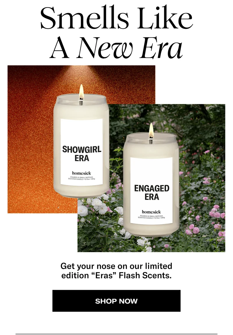 Smells Like A New Era | Get your nose on our limited edition "Eras" Flash Scents. | Shop Now