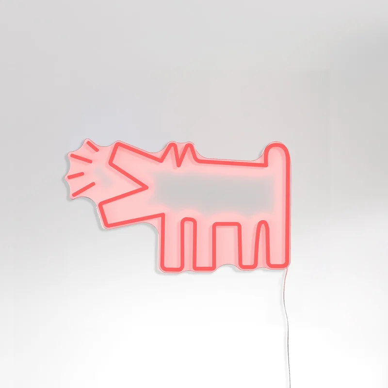 Image of Barking Dog, YP x Keith Haring, LED neon sign
