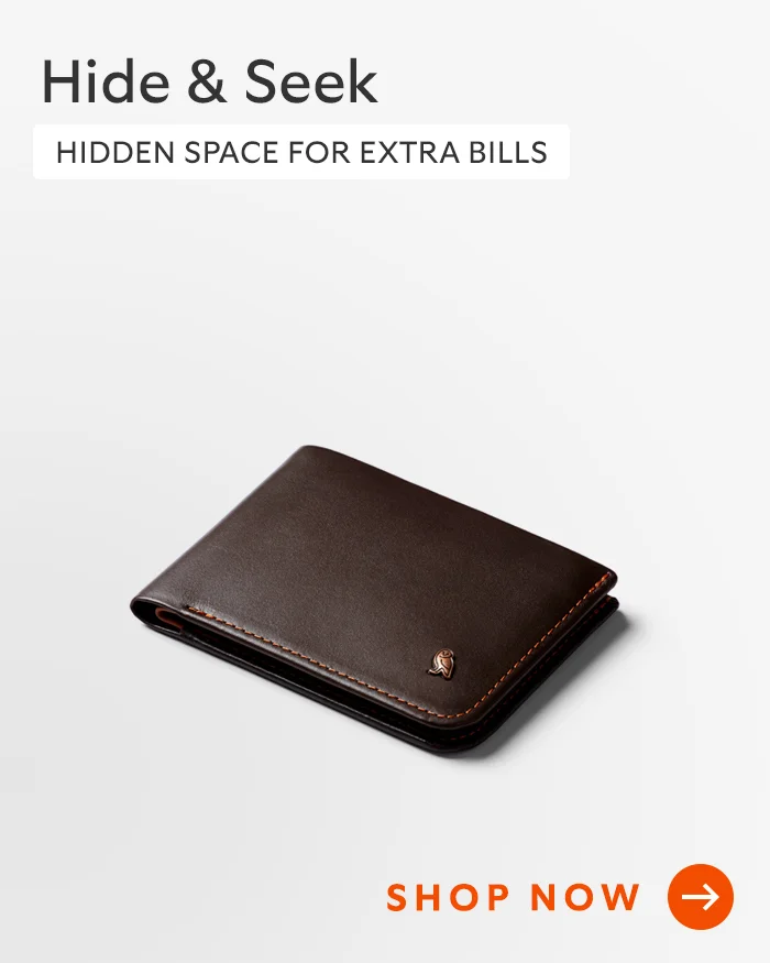 [Header] Hide & Seek [Blurb] Hidden space for extra bills
