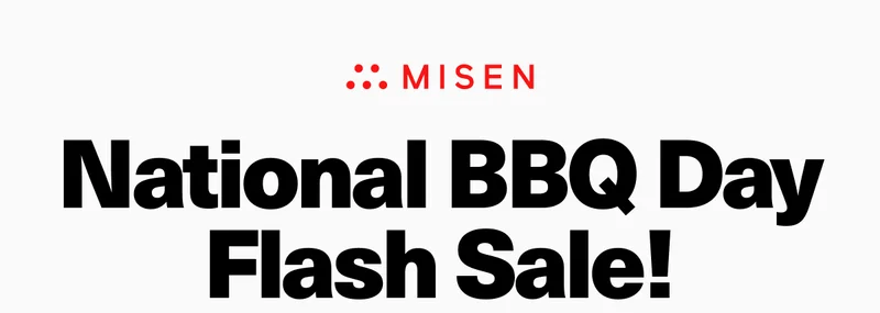 National BBQ Day Flash Sale!