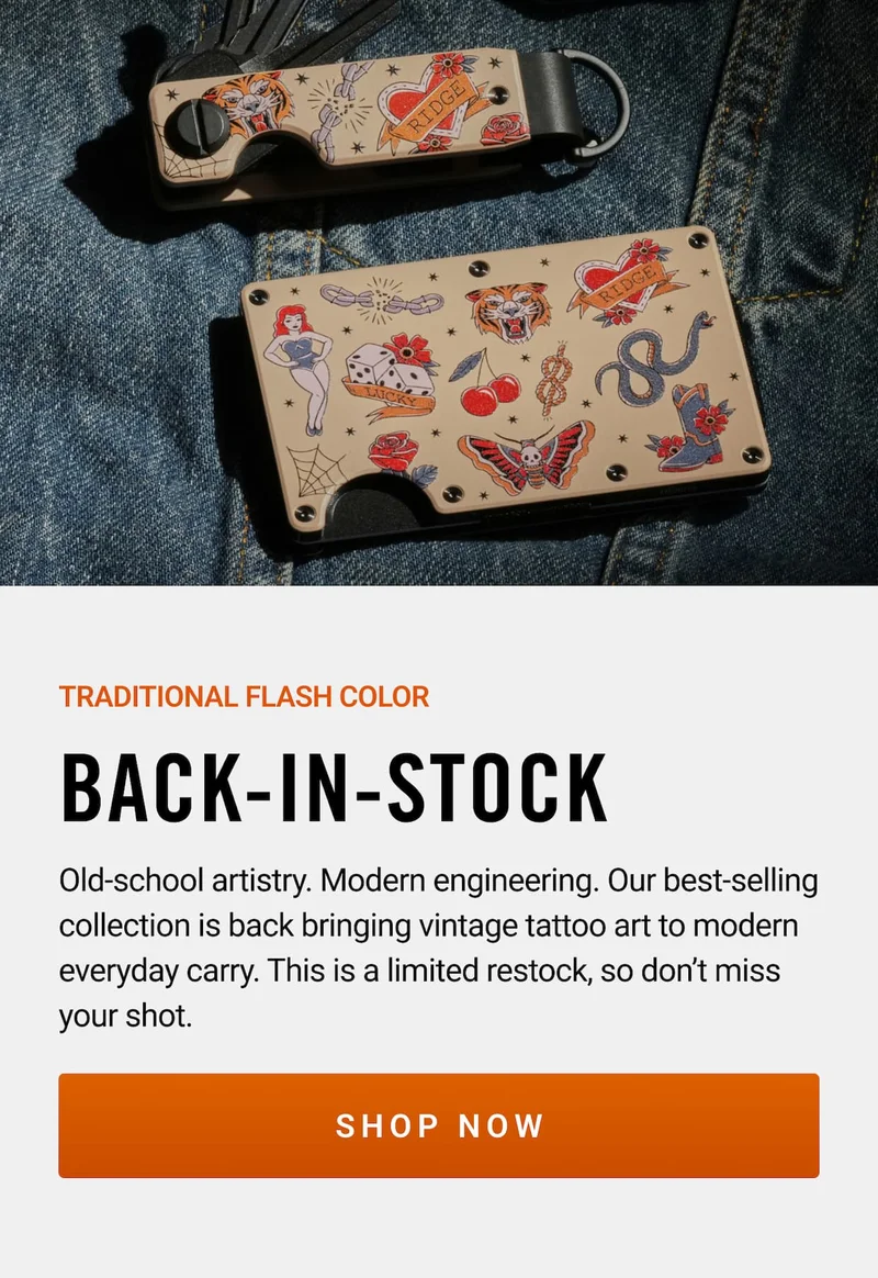 Traditional Flash Color | Back in Stock