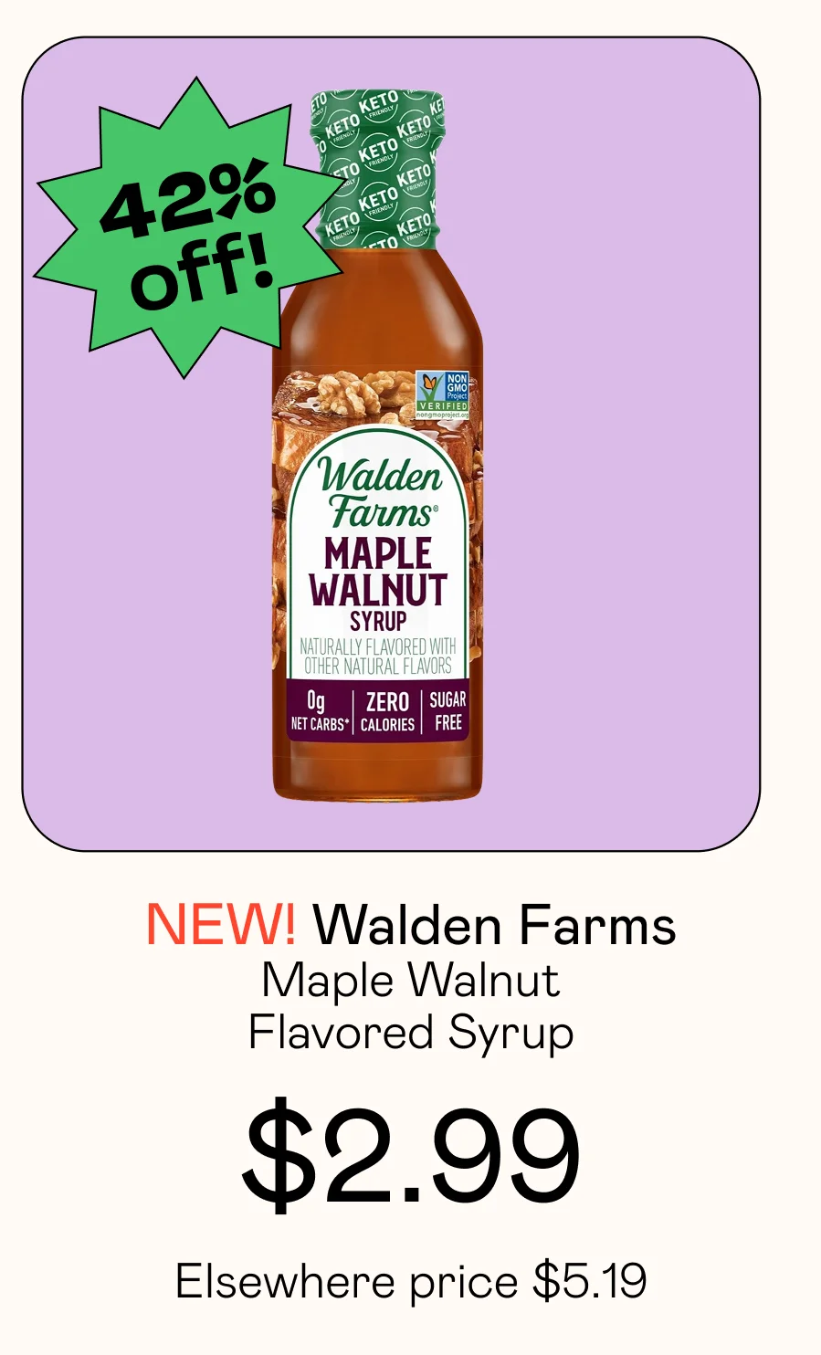 Maple Walnut Flavored Syrup