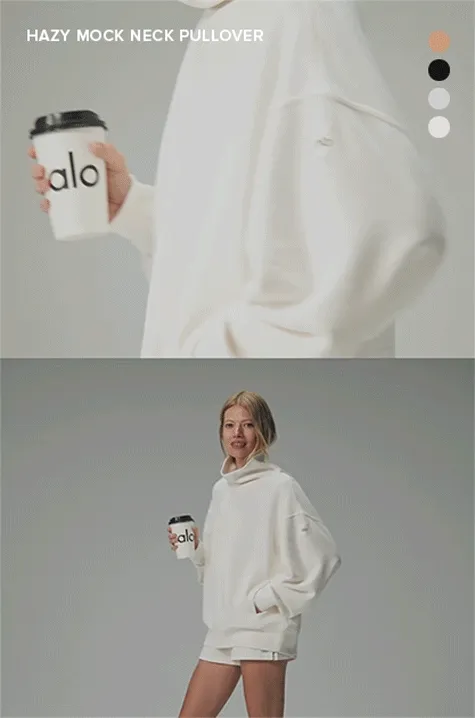 Hazy Mock Neck Pullover