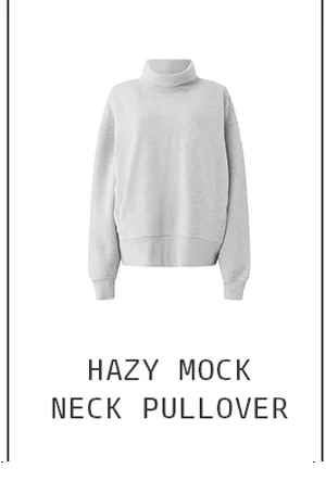 Hazy Mock Neck Pullover