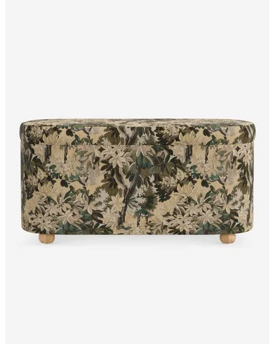 Hurley Storage Bench-Jade Tapestry