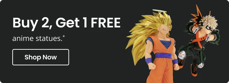 Buy 2, Get 1 Free anime statues.* | Shop Now