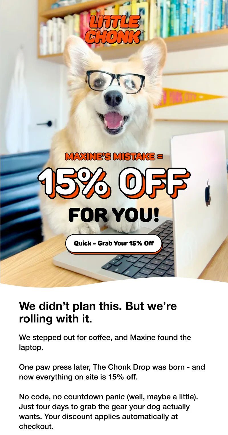 Maxine's Mistake = 15% OFF