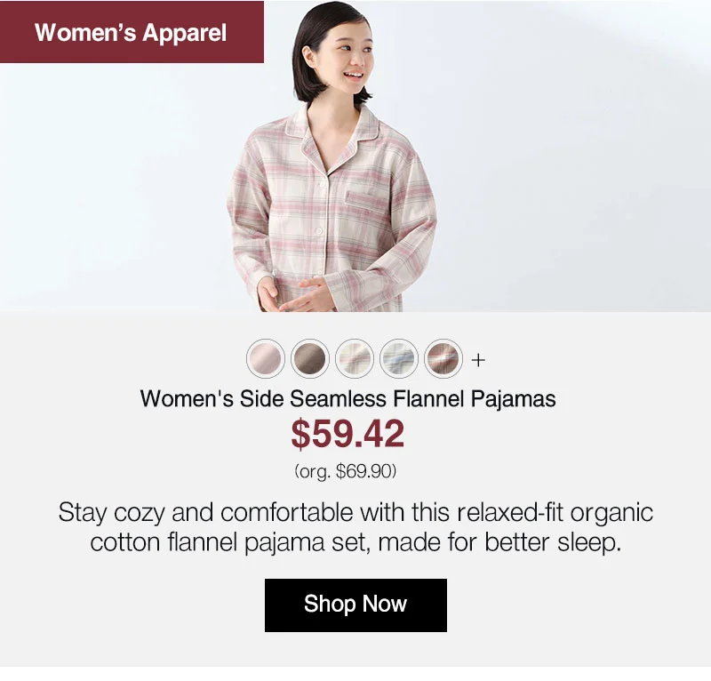 Shop Women's Side Seamless Flannel Pajamas