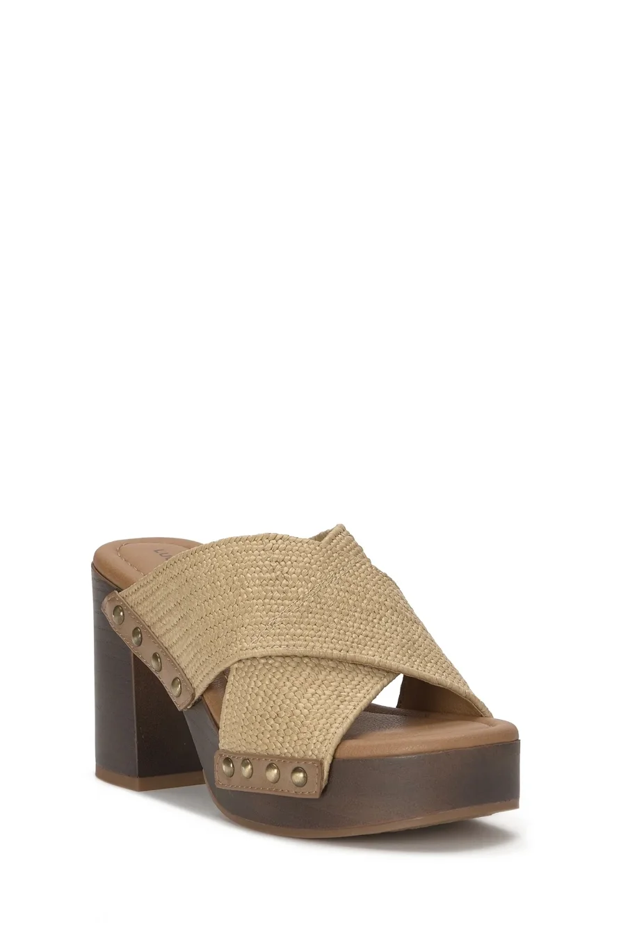 Image of Lucky Brand Casyna Heel - Women's Accessories Shoes High Heels in Dark Beige