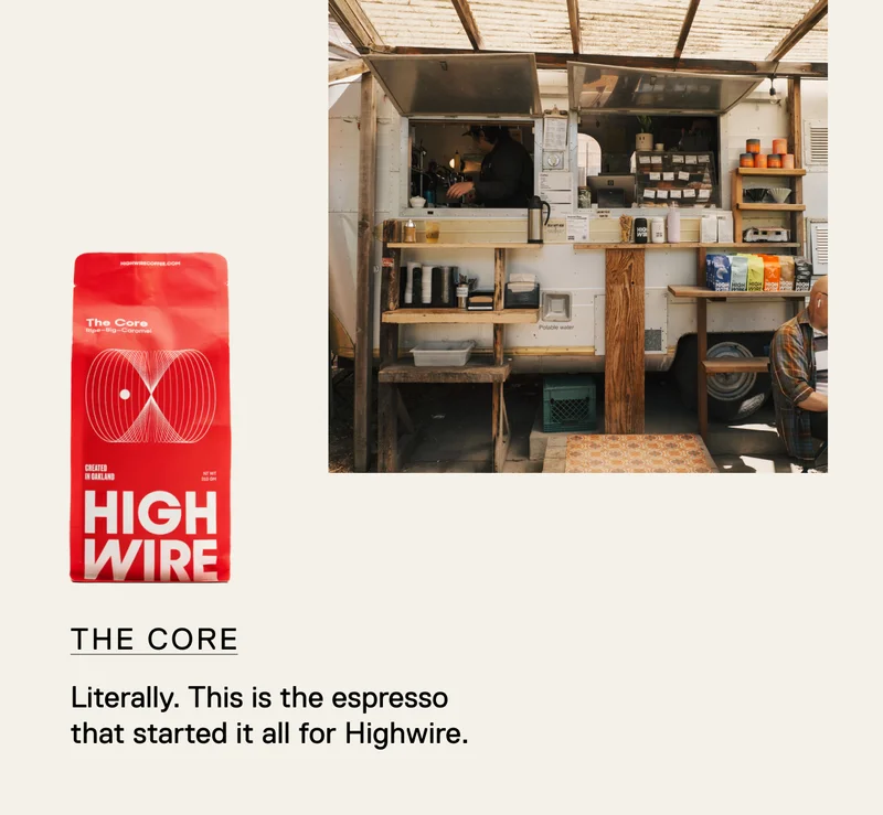 The Core. Literally. This is the espresso that started it all for Highwire