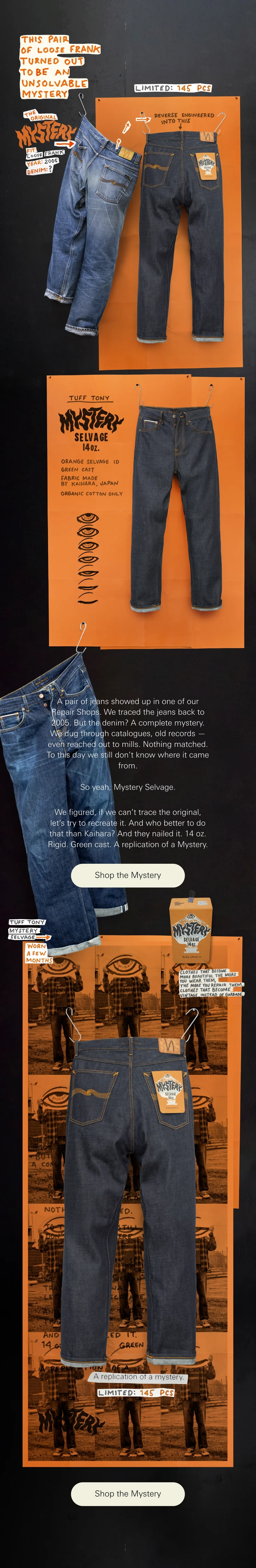Tuff Tony Mystery Selvage, Limited Edition Jeans