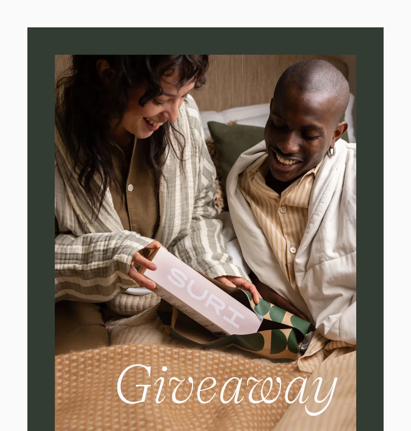 We're giving away a pair of SURI toothbrushes to you and someone special. Head over to Instagram to enter, good luck.