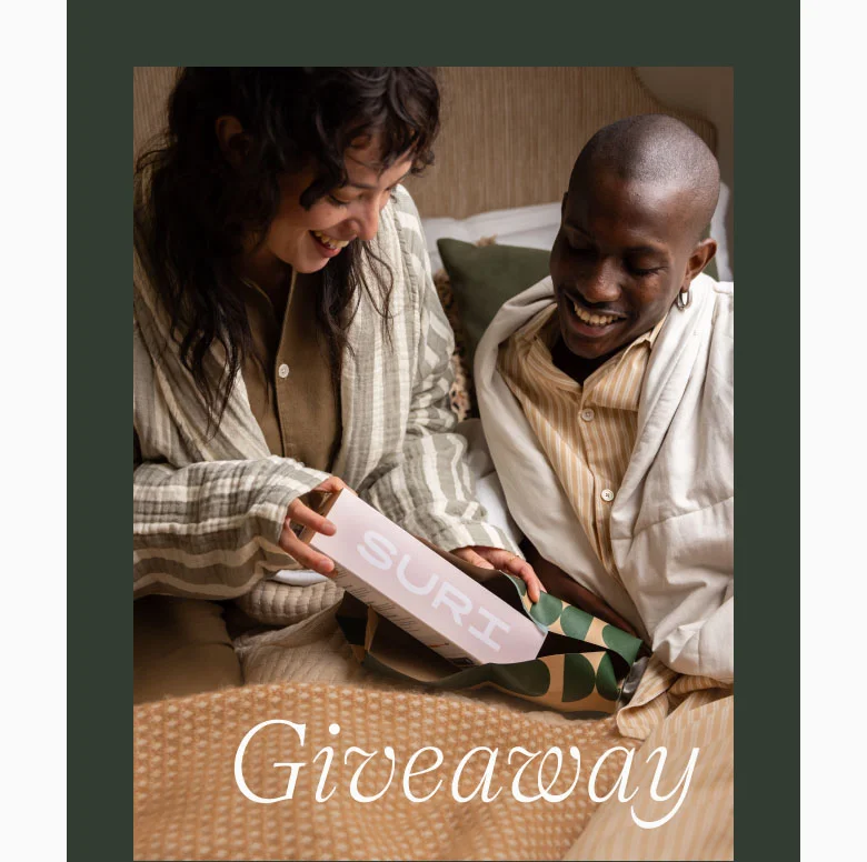 We're giving away a pair of SURI toothbrushes to you and someone special. Head over to Instagram to enter, good luck.