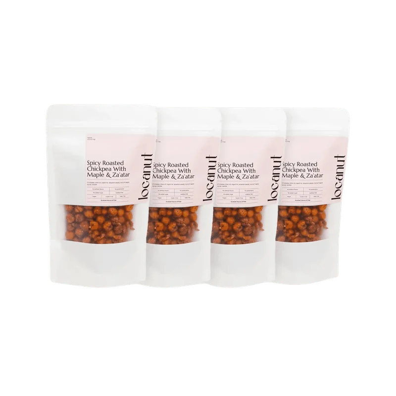 Image of Spicy Roasted Chickpeas with Maple & Za’atar (Pack of 4)