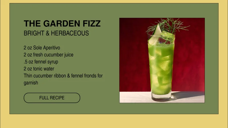 The Garden Fizz: Bright & Herbaceous
