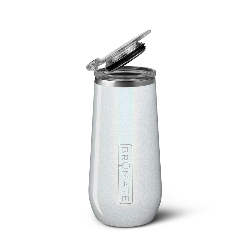 Champagne Flute | Glitter White