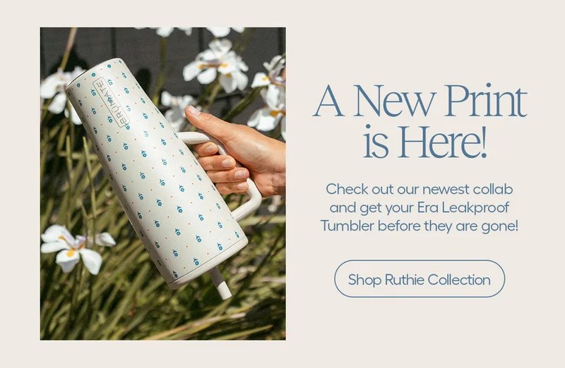 A New Print is Here! check out our newest collab and get your Era Leakproof Tumbler before they are gone! - Shop Ruthie Collection