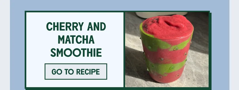 Cherry and Matcha Smoothie