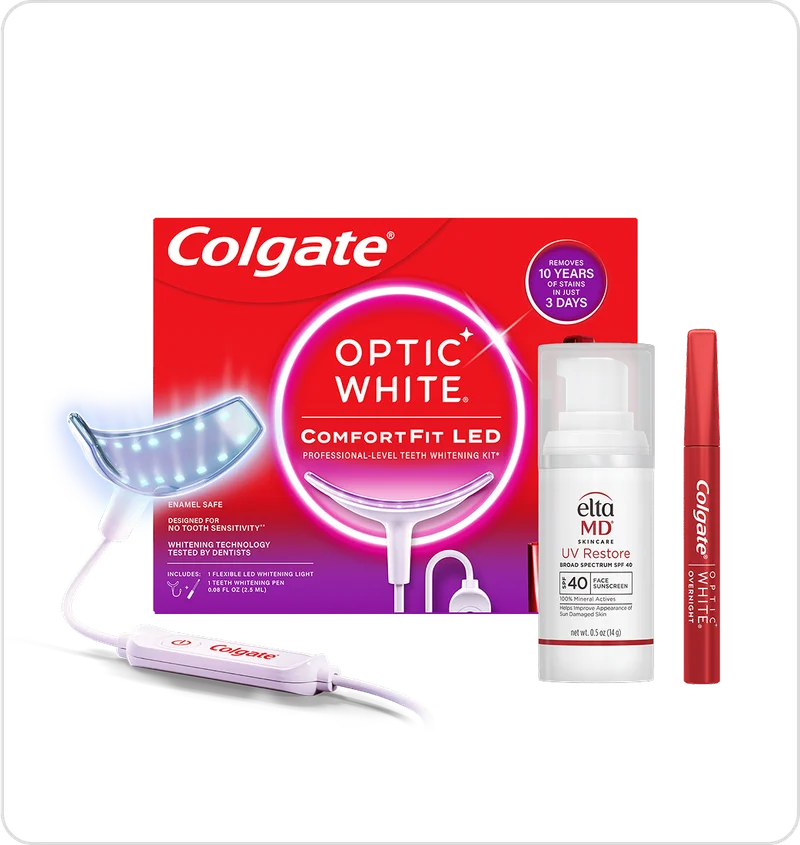 Colgate® Optic White ComfortFit LED Teeth Whitening Kit