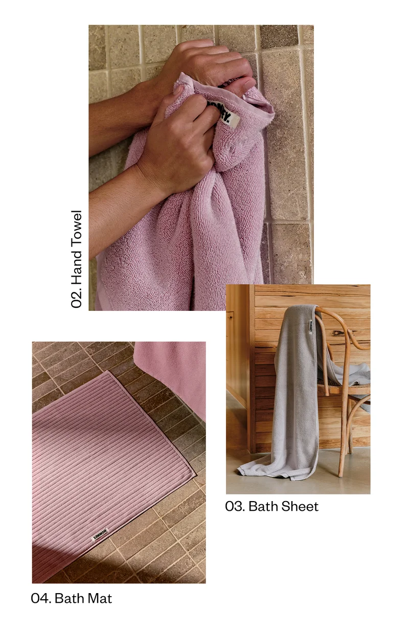 Hand Towel, Bath Sheet, Bath Mat