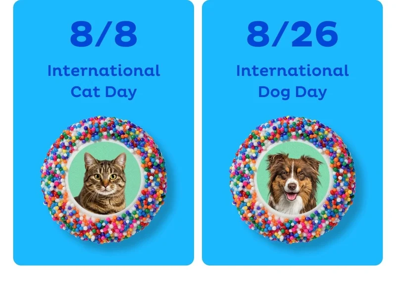 Save the Date: 8/8 International Cat Day, 8/26 International Dog Day