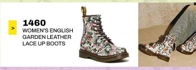 1460 WOMEN'S ENGLISH GARDEN LEATHER LACE UP BOOTS