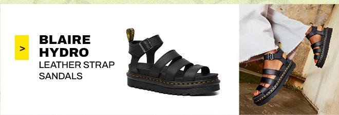 BLAIRE HYDRO LEATHER STRAP SANDALS