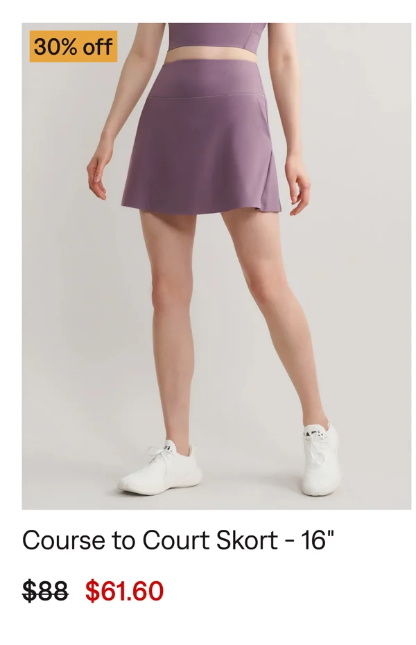 Course to Court Skort - 16''