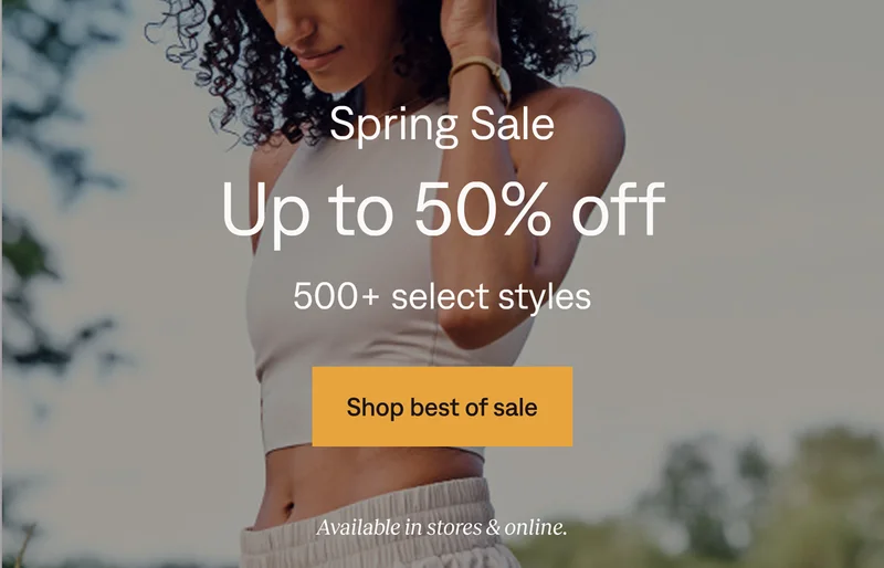 Spring Sale: Up to 50% off 500+ select styles