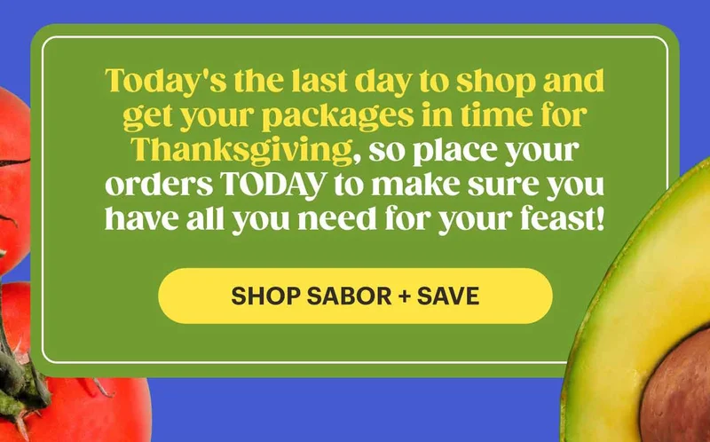 SHOP SABOR + SAVE
