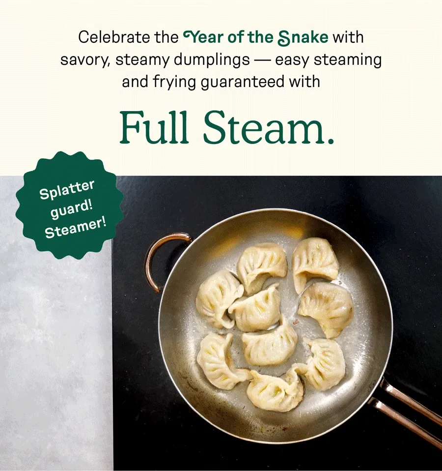 Easy steaming and frying guaranteed with Full Steam