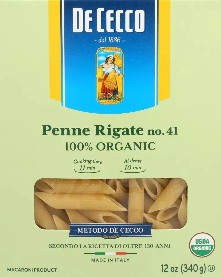 Image of De Cecco Organic Penne Rigate Pasta