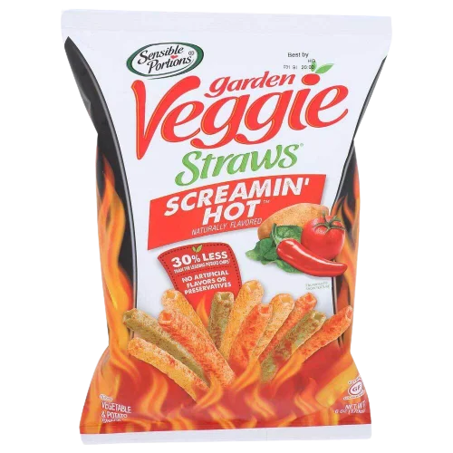 Image of Sensible Portions Screamin' Hot Veggie Straws