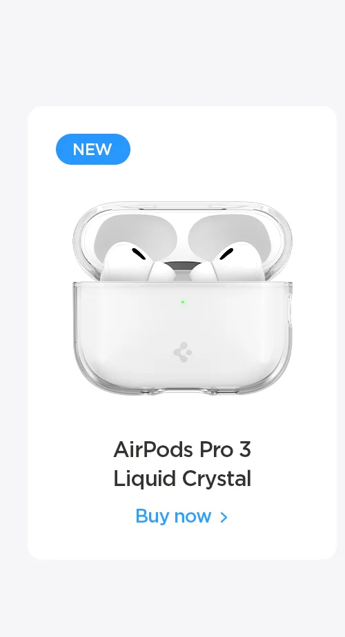 Apple AirPods Pro 3 case Liquid Crystal in Crystal Clear