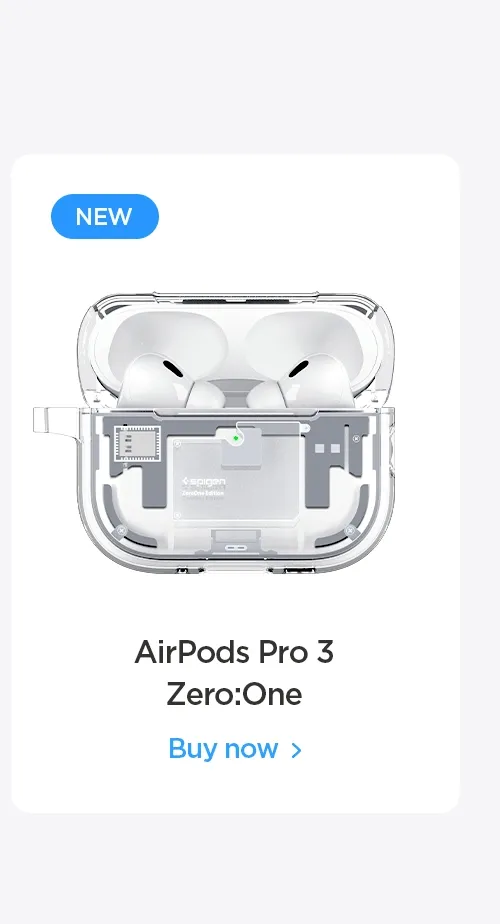 Apple AirPods Pro 3 case Ultra Hybrid Zero One in Black and White