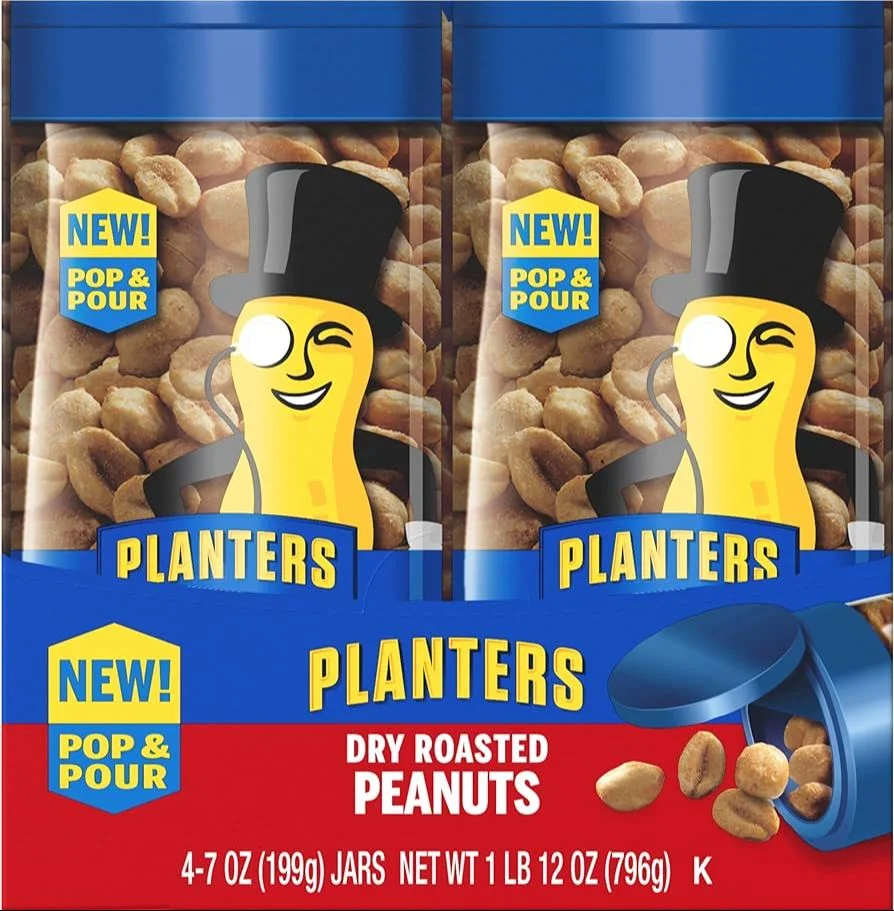 Image of Planters Dry Roasted Peanuts Pop & Pour (4CT)
