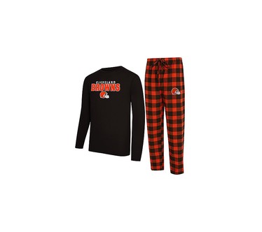 NFL Officially Licensed Men's Long Sleeve Tee Pajama Set