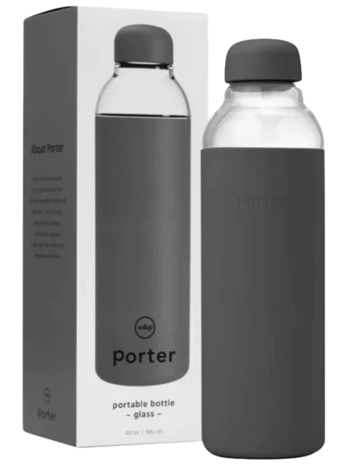 Image of BACK IN STOCK<br>Porter Water Bottle - 20 oz - Charcoal
