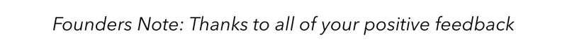 Founders Note