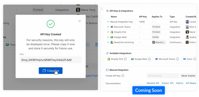 Centralized API and Integrations