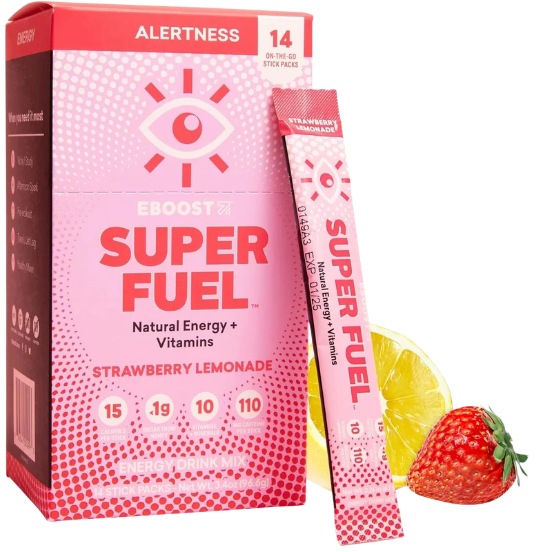 Image of EBOOST Strawberry Lemonade Super Fuel Energy Powder Stick (14 CT)