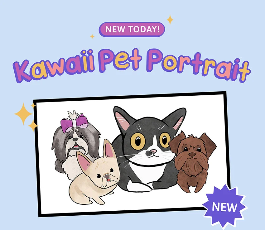 NEW! Kawaii Pet Portrait
