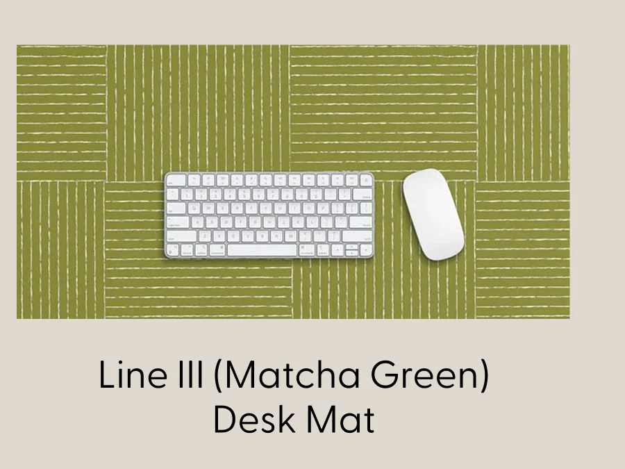 Line III (Matcha Green) Desk Mat