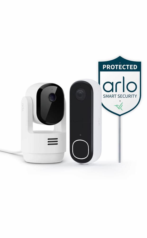 Video Doorbell 2K and Essential Pan-Tilt Indoor Camera bundle