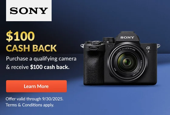 Sony $100 Cash Back | Learn More
