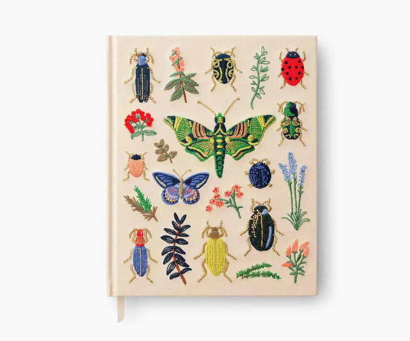 Image of Embroidered Sketchbook - Curio