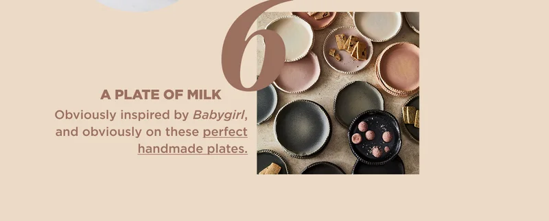 A PLATE OF MILK