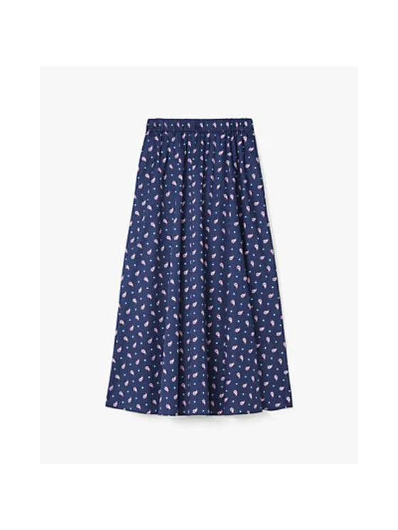 Paisley Foulard Midi Skirt